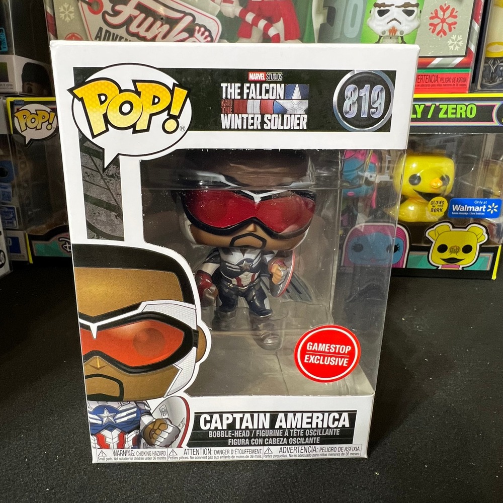 Funko Pop Marvel Captain America 819 GameStop Exclusive Falcon Winter Soldier